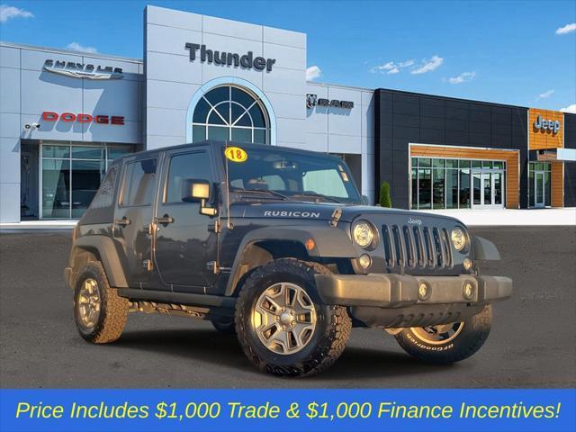 used 2018 Jeep Wrangler JK Unlimited car, priced at $29,994