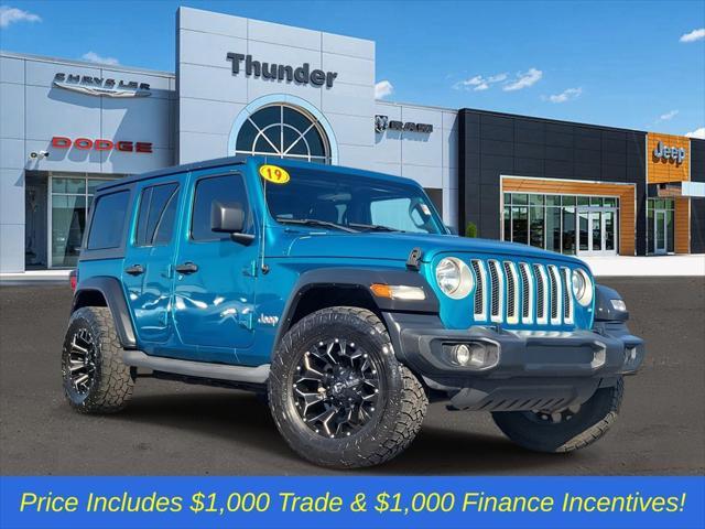 used 2019 Jeep Wrangler Unlimited car, priced at $26,009