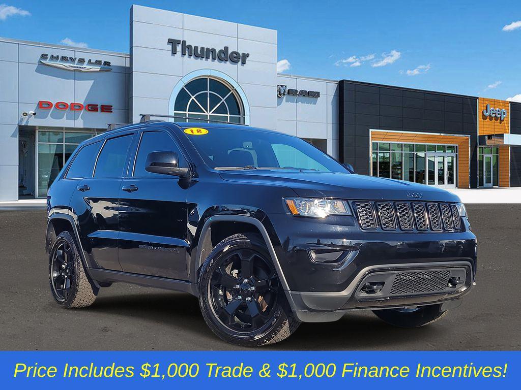 used 2018 Jeep Grand Cherokee car, priced at $19,956