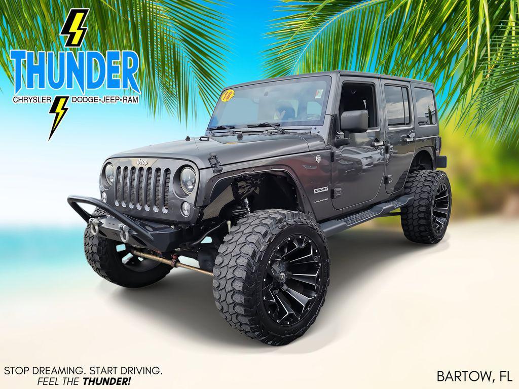 used 2018 Jeep Wrangler JK Unlimited car, priced at $18,049