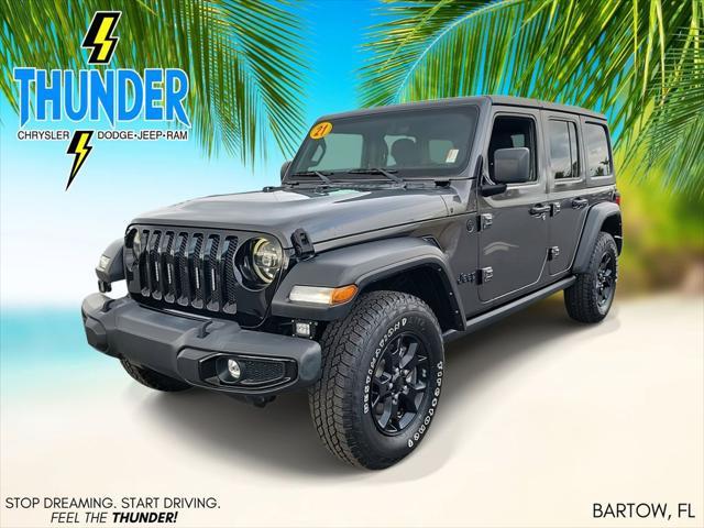 used 2021 Jeep Wrangler car, priced at $31,505