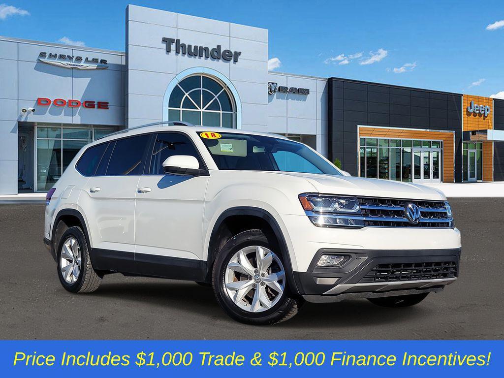 used 2018 Volkswagen Atlas car, priced at $15,825
