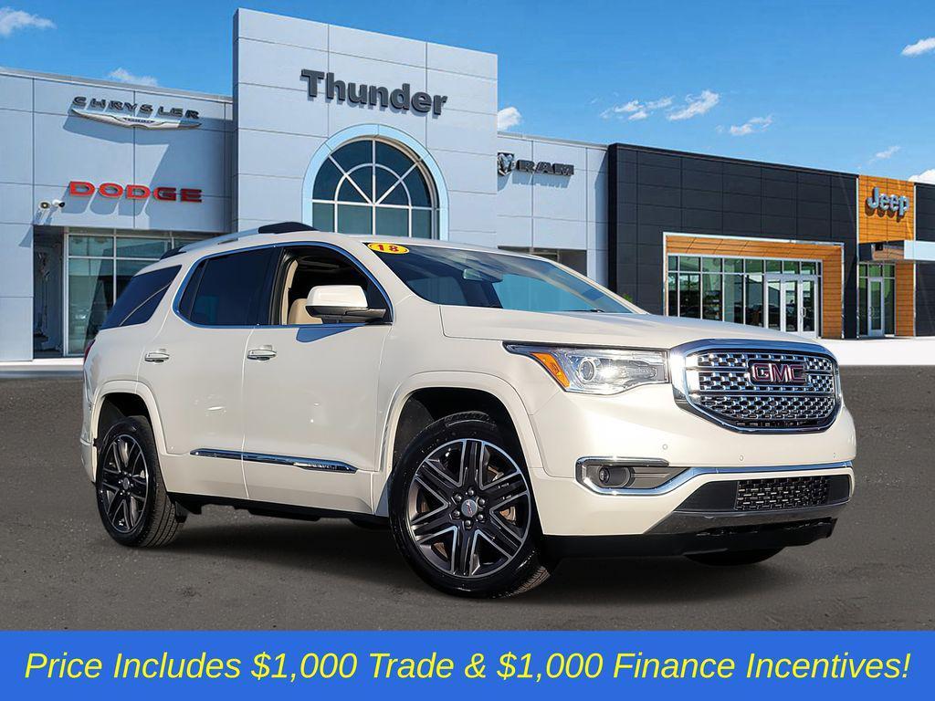 used 2018 GMC Acadia car, priced at $18,605