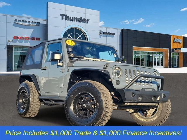 used 2015 Jeep Wrangler car, priced at $18,899