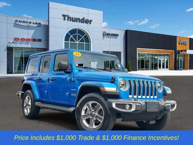 used 2022 Jeep Wrangler Unlimited car, priced at $36,306