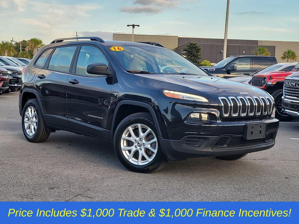 used 2016 Jeep Cherokee car, priced at $14,252