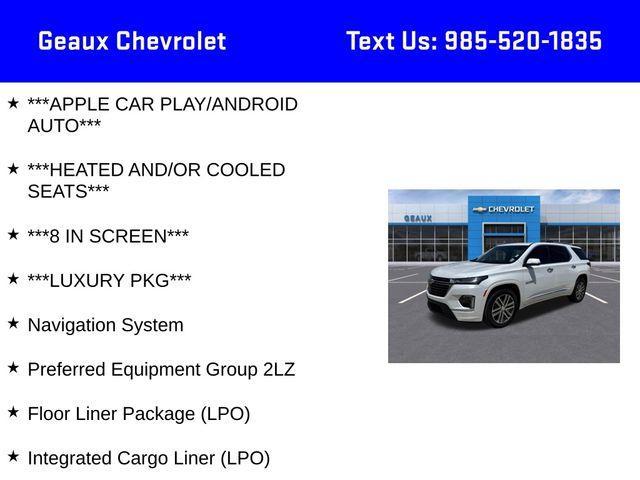 used 2023 Chevrolet Traverse car, priced at $41,997