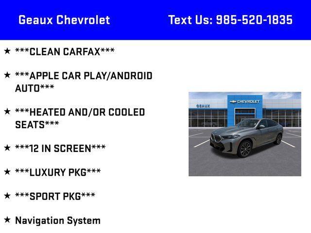 used 2024 BMW X6 car, priced at $78,997
