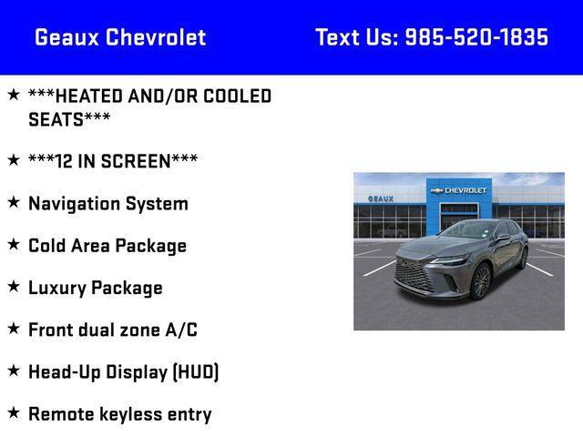 used 2023 Lexus RX 350 car, priced at $52,997