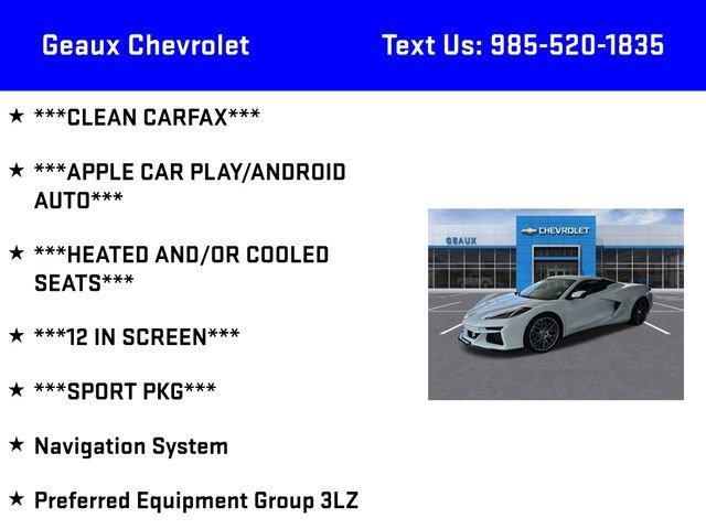 used 2024 Chevrolet Corvette car, priced at $129,850