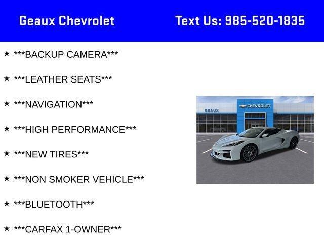 used 2024 Chevrolet Corvette car, priced at $129,850