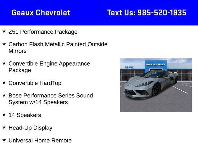 used 2025 Chevrolet Corvette car, priced at $86,997