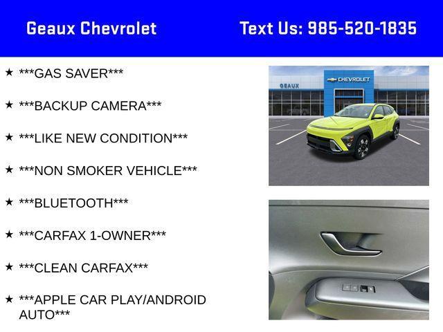 used 2024 Hyundai Kona car, priced at $21,297