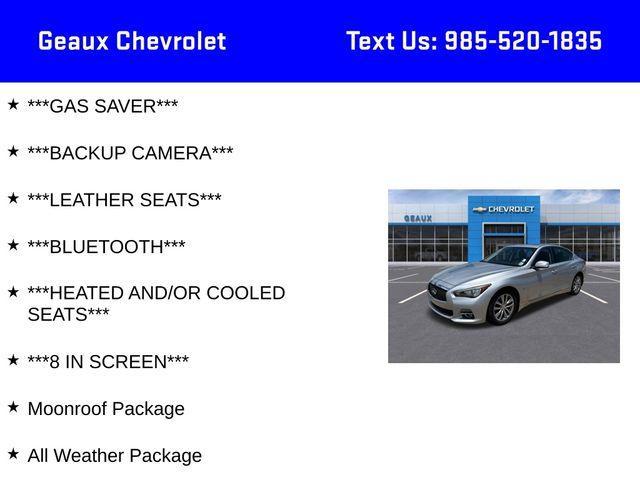 used 2015 INFINITI Q50 car, priced at $12,497