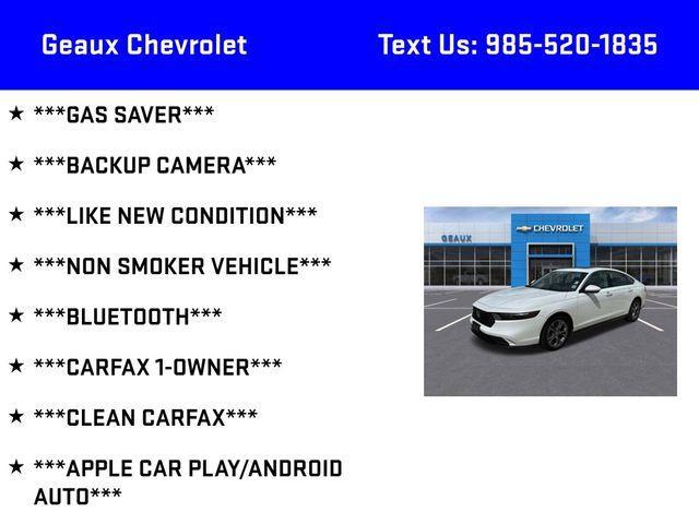 used 2024 Honda Accord car, priced at $25,597