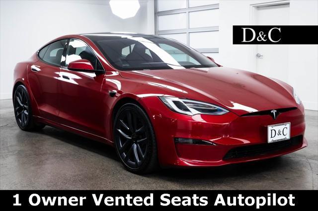 used 2021 Tesla Model S car, priced at $48,190