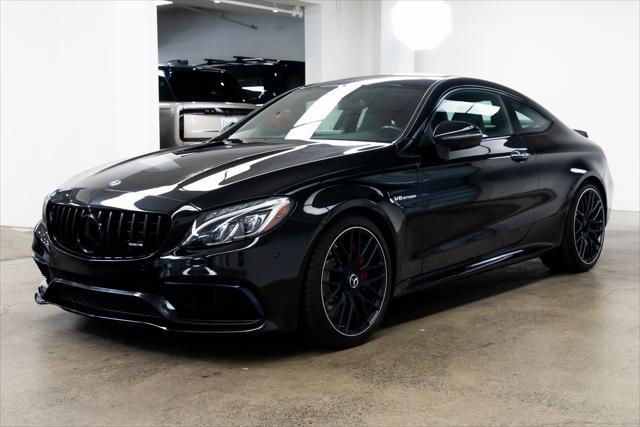 used 2018 Mercedes-Benz AMG C 63 car, priced at $53,990