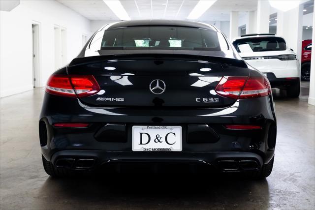 used 2018 Mercedes-Benz AMG C 63 car, priced at $53,990