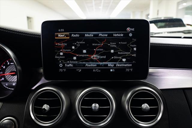 used 2018 Mercedes-Benz AMG C 63 car, priced at $53,990