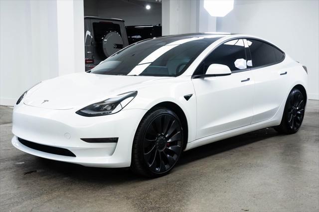 used 2021 Tesla Model 3 car, priced at $32,190