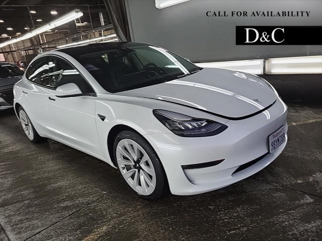 used 2022 Tesla Model 3 car, priced at $33,990