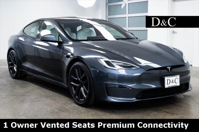 used 2021 Tesla Model S car, priced at $59,390