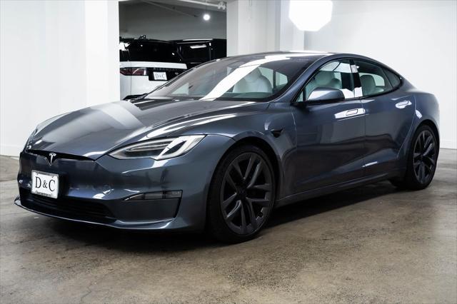 used 2021 Tesla Model S car, priced at $59,390