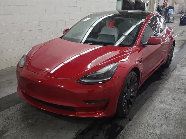 used 2022 Tesla Model 3 car, priced at $34,990