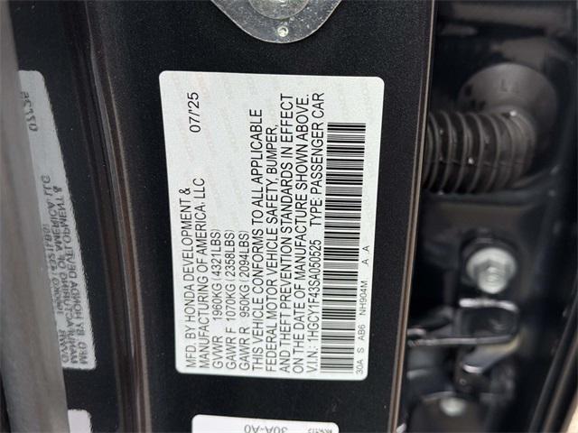 new 2025 Honda Accord car, priced at $31,710
