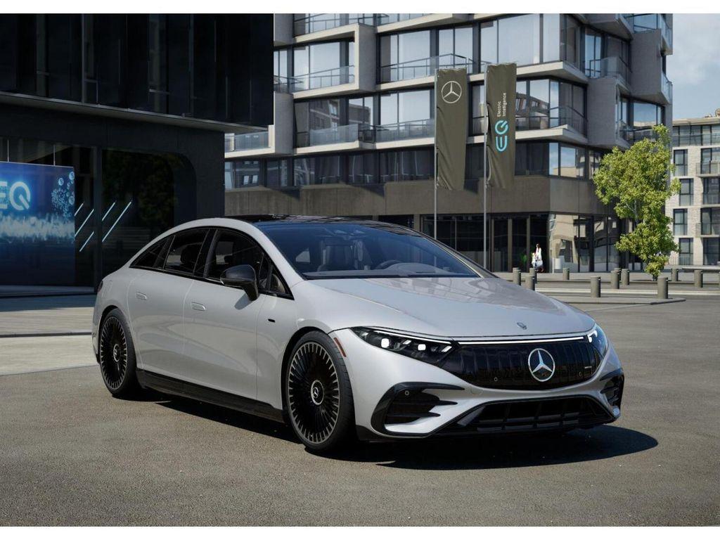 new 2025 Mercedes-Benz AMG EQS car, priced at $159,710