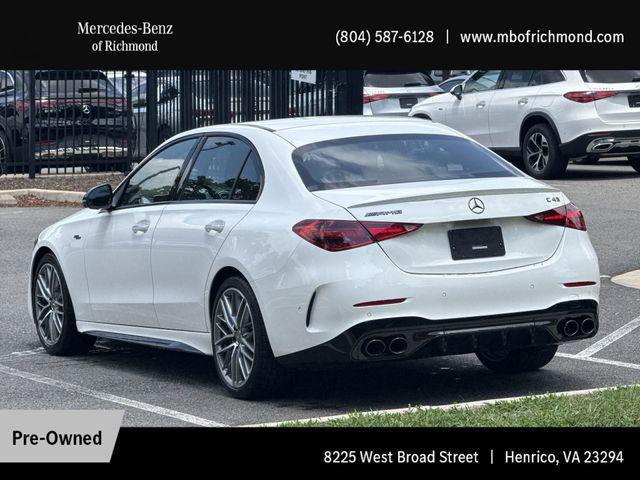 used 2024 Mercedes-Benz AMG C 43 car, priced at $56,499