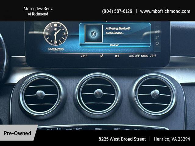 used 2021 Mercedes-Benz C-Class car, priced at $29,898