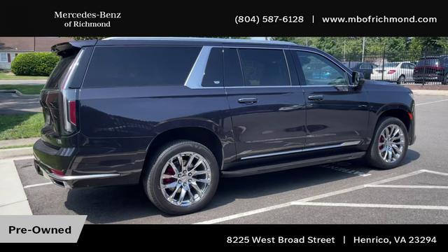 used 2022 Cadillac Escalade ESV car, priced at $73,788