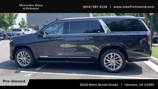 used 2022 Cadillac Escalade ESV car, priced at $73,788