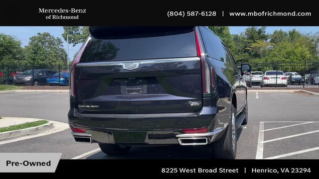 used 2022 Cadillac Escalade ESV car, priced at $73,788