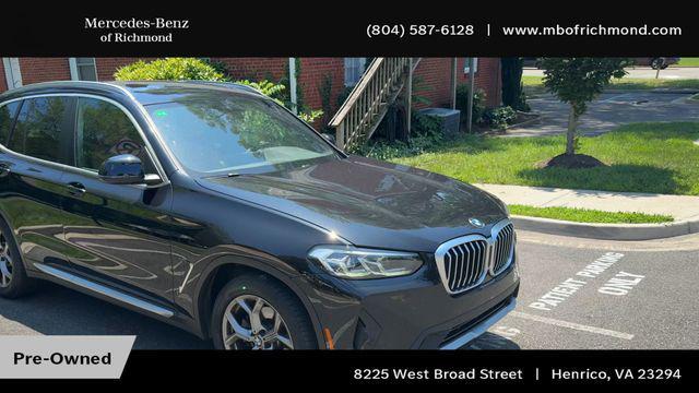 used 2022 BMW X3 car, priced at $34,990