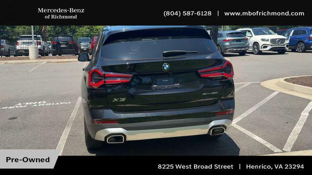 used 2022 BMW X3 car, priced at $34,990