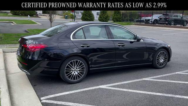 used 2022 Mercedes-Benz C-Class car, priced at $41,500