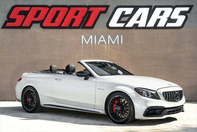 used 2021 Mercedes-Benz AMG C 63 car, priced at $57,495