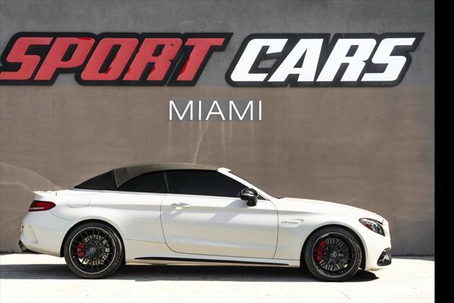 used 2021 Mercedes-Benz AMG C 63 car, priced at $57,495