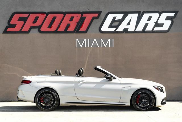 used 2021 Mercedes-Benz AMG C 63 car, priced at $57,495