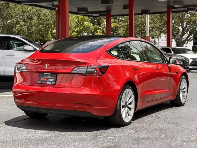 used 2022 Tesla Model 3 car, priced at $21,995