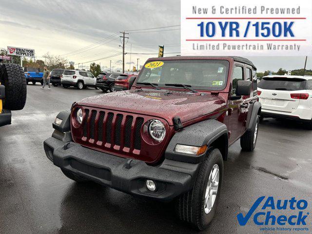 used 2021 Jeep Wrangler Unlimited car, priced at $29,493