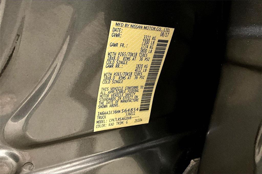 used 2017 Nissan Titan car, priced at $15,989