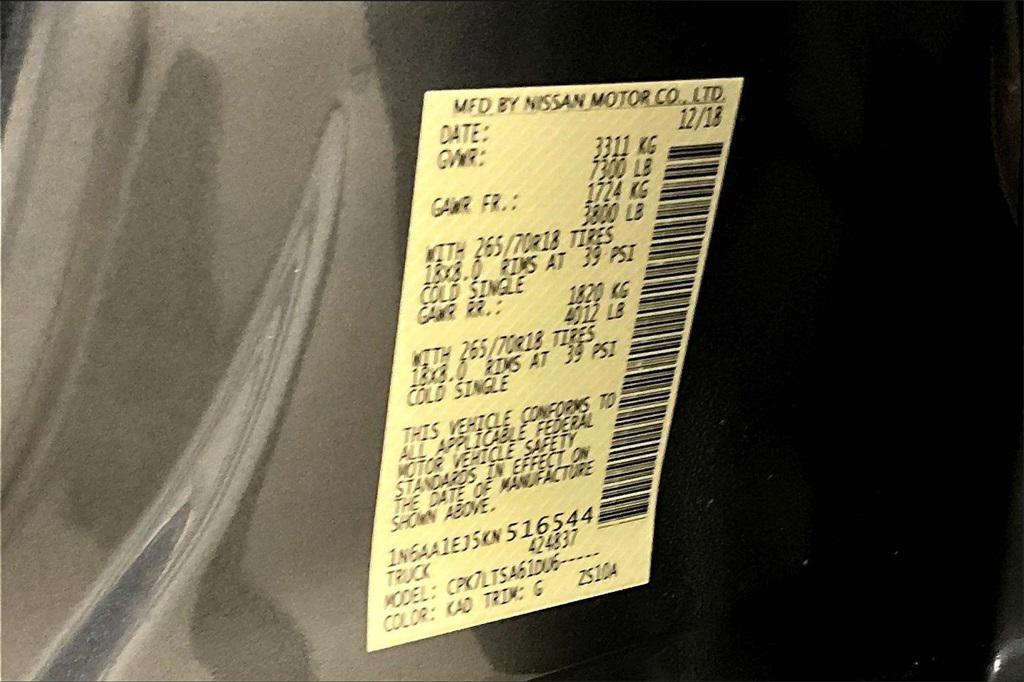 used 2019 Nissan Titan car, priced at $21,999