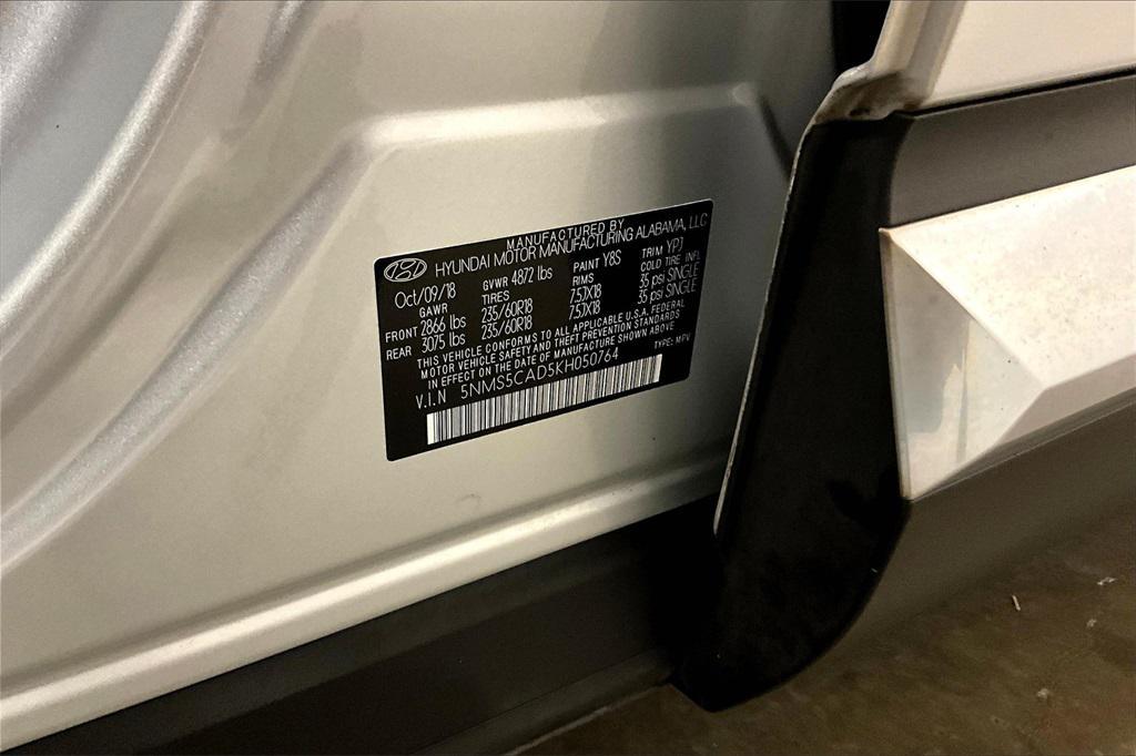 used 2019 Hyundai Santa Fe car, priced at $17,499