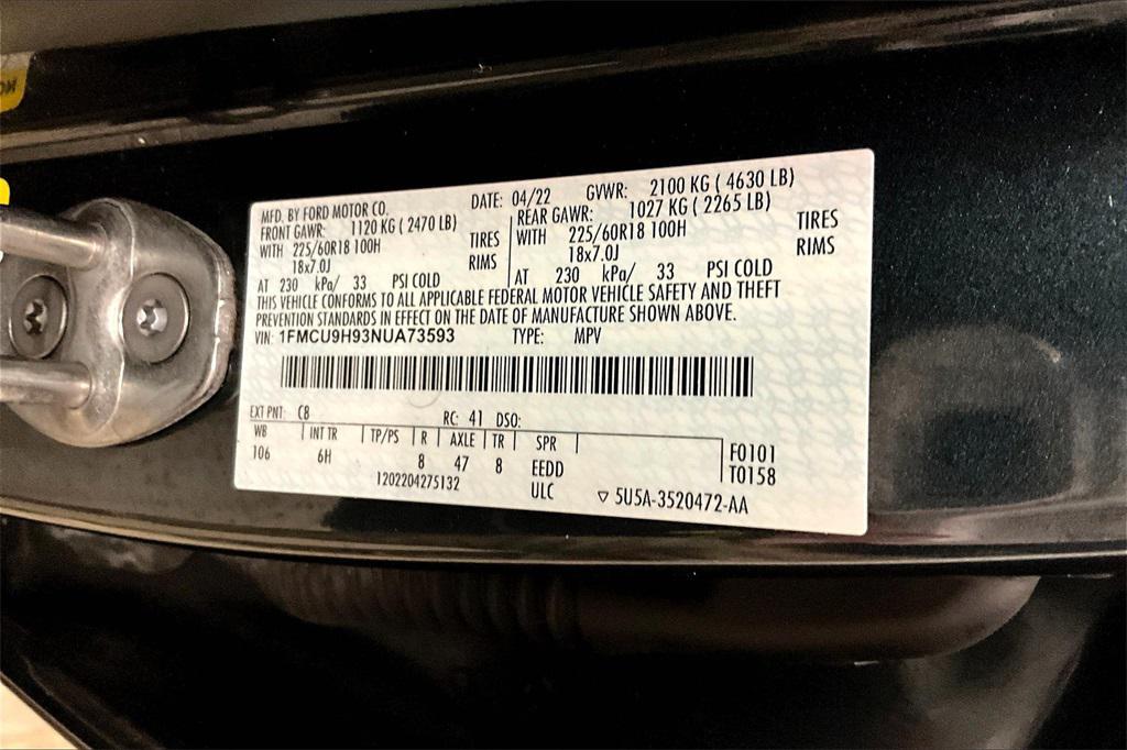 used 2022 Ford Escape car, priced at $17,849