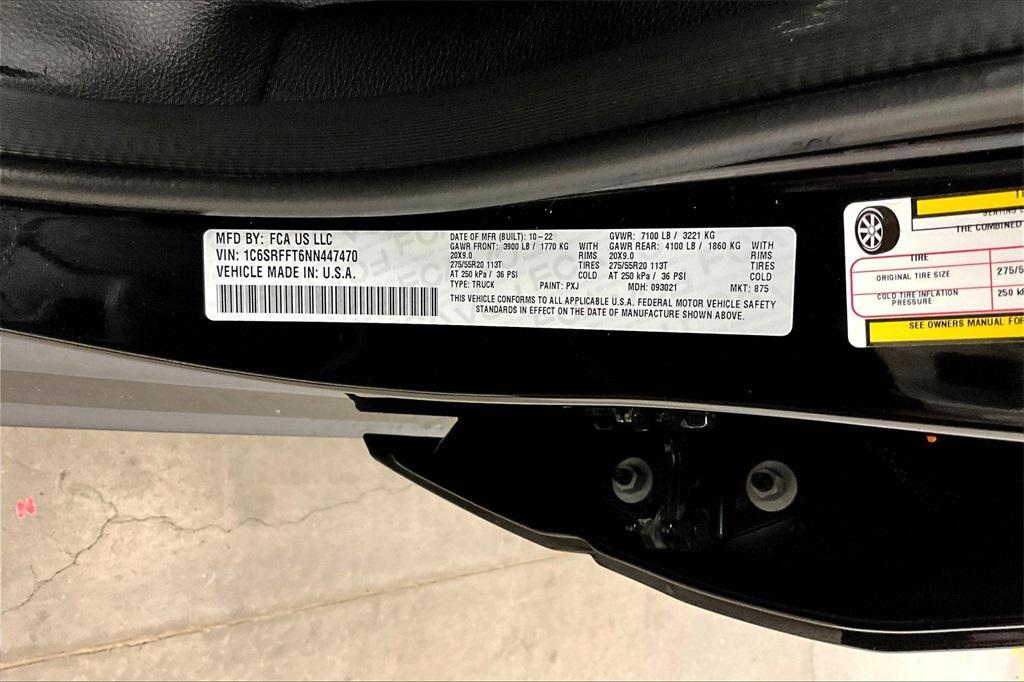 used 2022 Ram 1500 car, priced at $29,999