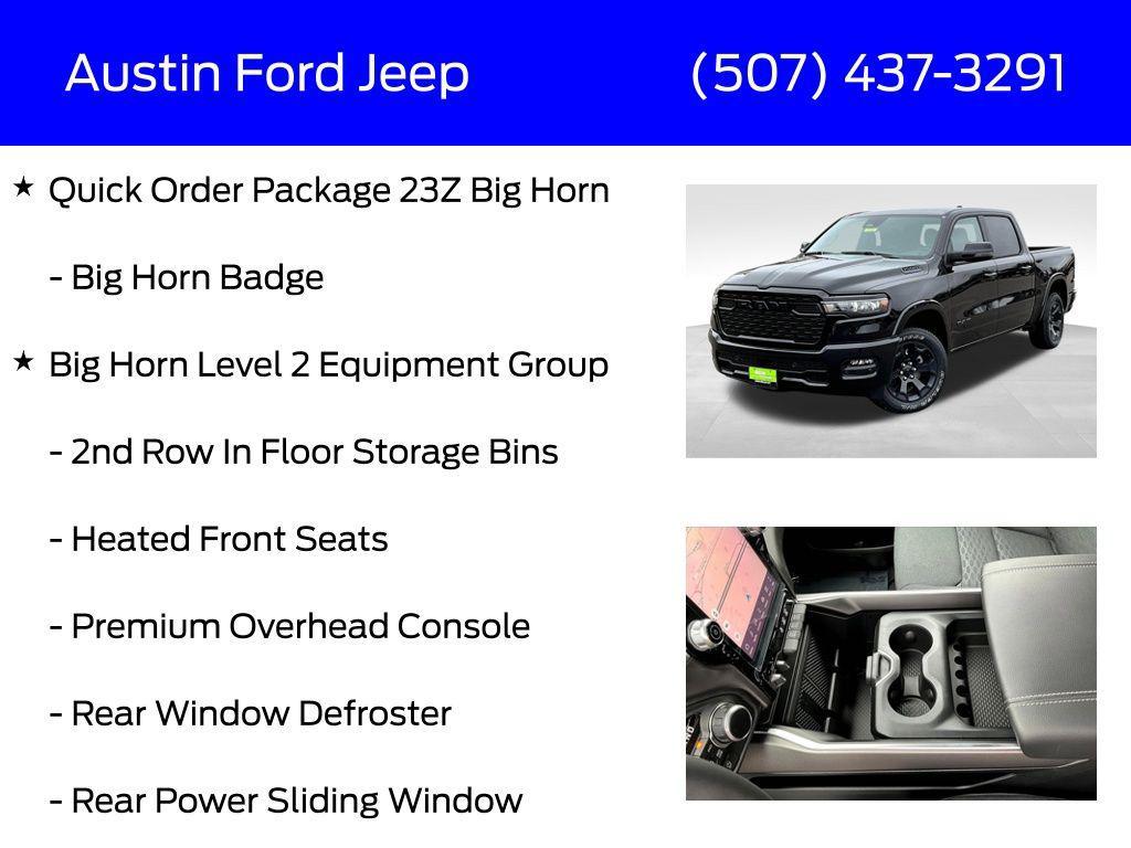new 2025 Ram 1500 car, priced at $45,980