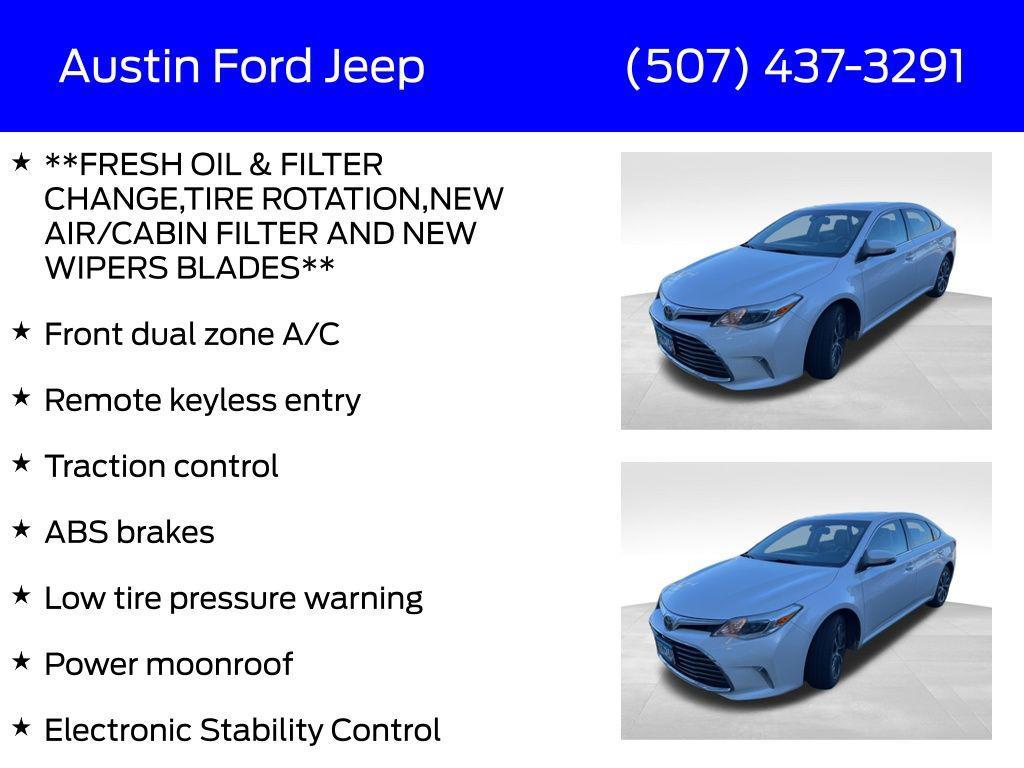 used 2018 Toyota Avalon car, priced at $15,980